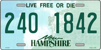 NH license plate 2401842