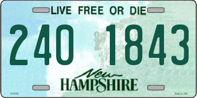 NH license plate 2401843