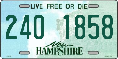 NH license plate 2401858
