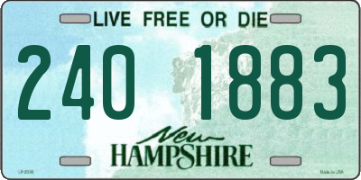 NH license plate 2401883