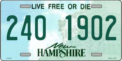 NH license plate 2401902