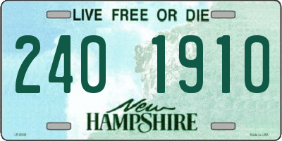 NH license plate 2401910