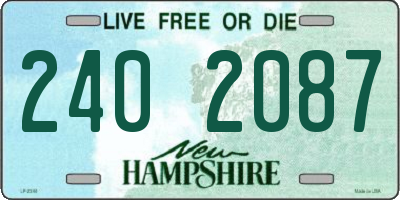 NH license plate 2402087