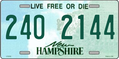 NH license plate 2402144