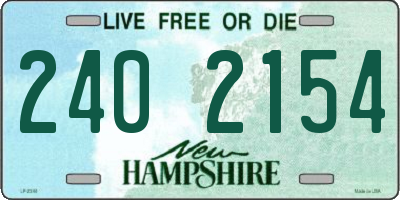 NH license plate 2402154