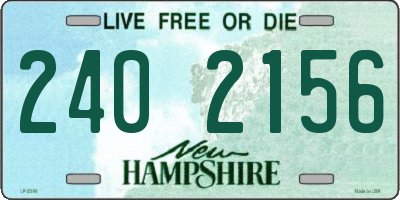 NH license plate 2402156
