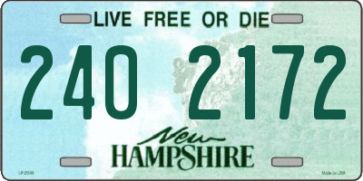 NH license plate 2402172