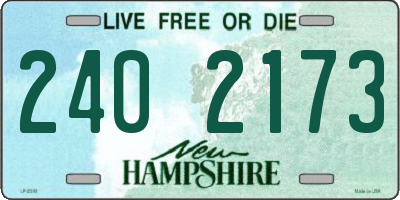 NH license plate 2402173