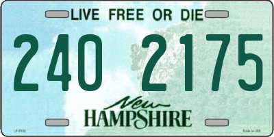 NH license plate 2402175