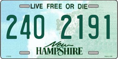 NH license plate 2402191