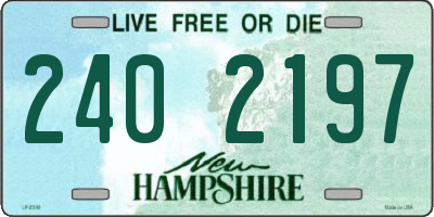 NH license plate 2402197
