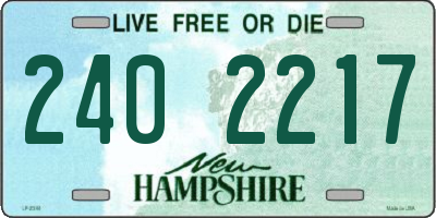 NH license plate 2402217