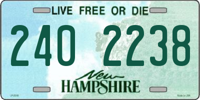 NH license plate 2402238
