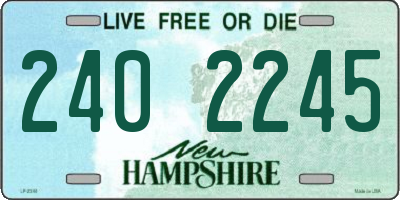 NH license plate 2402245