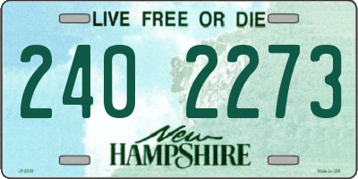 NH license plate 2402273