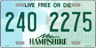 NH license plate 2402275