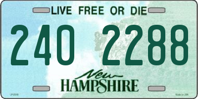 NH license plate 2402288