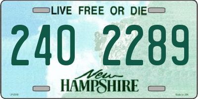 NH license plate 2402289
