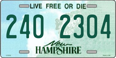NH license plate 2402304