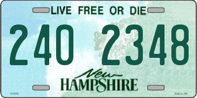NH license plate 2402348