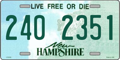 NH license plate 2402351