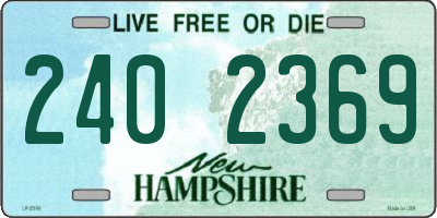 NH license plate 2402369