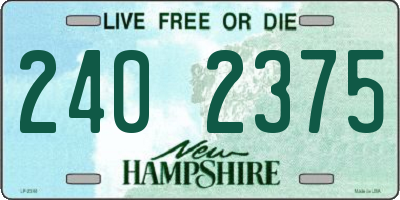 NH license plate 2402375