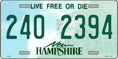 NH license plate 2402394