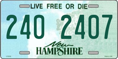 NH license plate 2402407