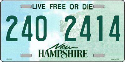 NH license plate 2402414