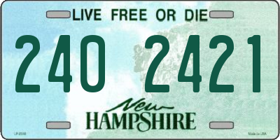 NH license plate 2402421