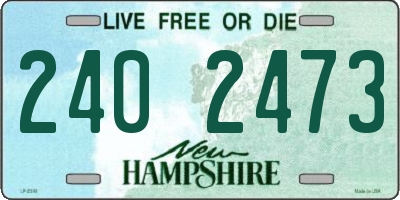 NH license plate 2402473