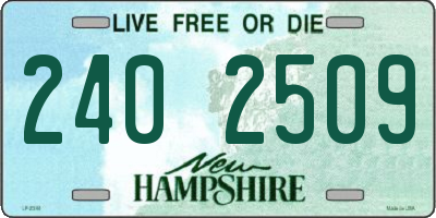 NH license plate 2402509