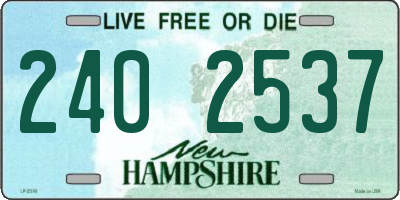 NH license plate 2402537