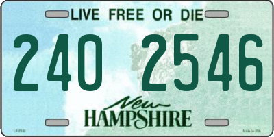 NH license plate 2402546