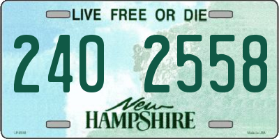 NH license plate 2402558