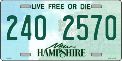 NH license plate 2402570