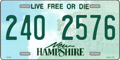NH license plate 2402576