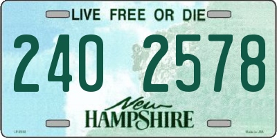 NH license plate 2402578