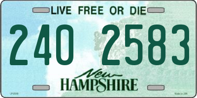 NH license plate 2402583