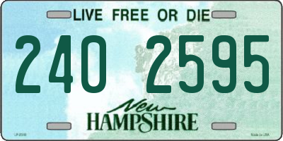 NH license plate 2402595