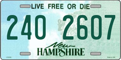 NH license plate 2402607