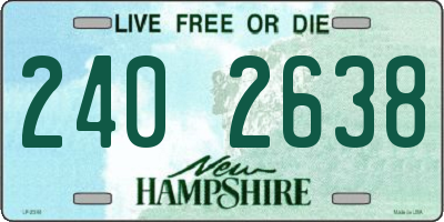 NH license plate 2402638