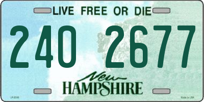 NH license plate 2402677