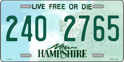 NH license plate 2402765