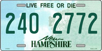 NH license plate 2402772