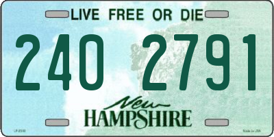 NH license plate 2402791
