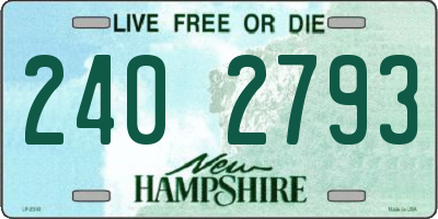 NH license plate 2402793
