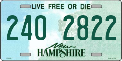 NH license plate 2402822
