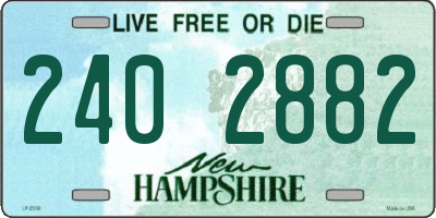 NH license plate 2402882